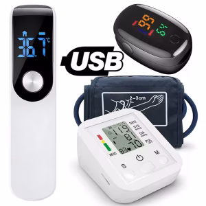 Medical Digital Arm BP Blood Pressure Monitor Tensiometer Tonometer Automatic Sphygmomanometer Heart Rate Pulse Meter Oximeter