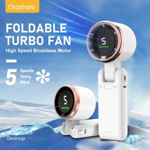mini turbo rechargeable folding fan