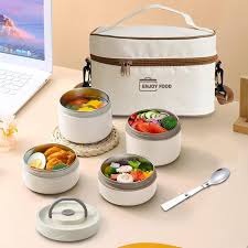 Portable Leakproof 4 pcs Lunch Containers