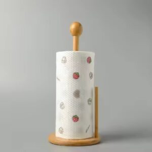 Wooden Kitchen Standing Tissue Paper Towel Roll