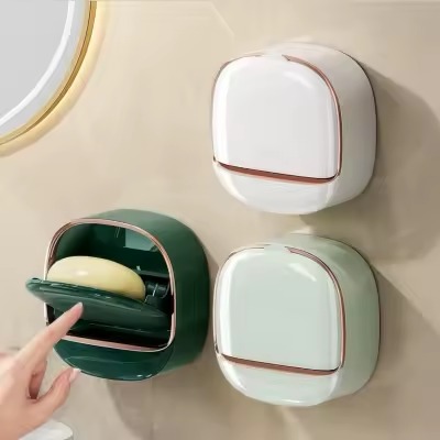 Waterproof Soap Dish with Drainage Box