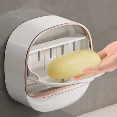 Waterproof Soap Dish with Drainage Box